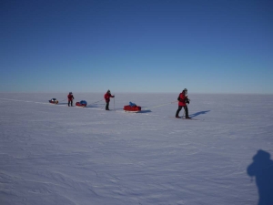 Centenary Expedition to the South Pole 1911-2011 skiing in Antarctica