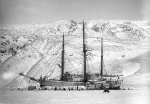 Fram stuck in the ice during her second expedition