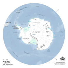Overview map of the Antarctic
