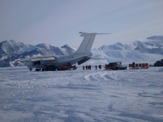 Plane at Union Glacier