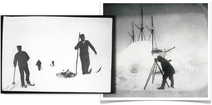 Historiske bilder fra Sørpolen
